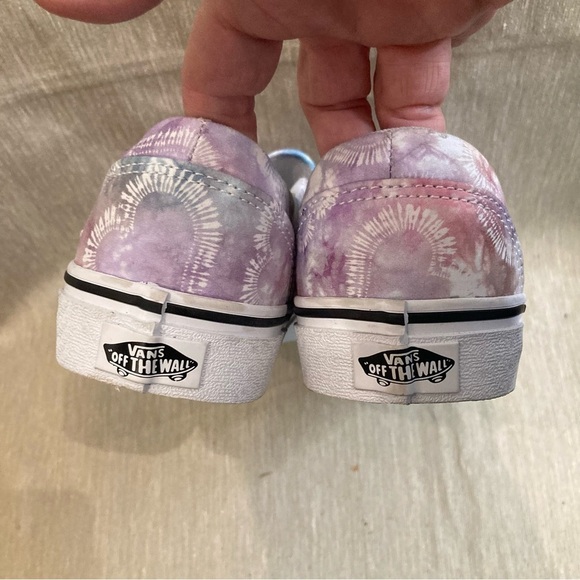 VANS OFF THE WALL Sz 9 Asher Heart Pastel Tie Dye Slip On Shoes NEW WITH  TAG - Picture 6 of 9